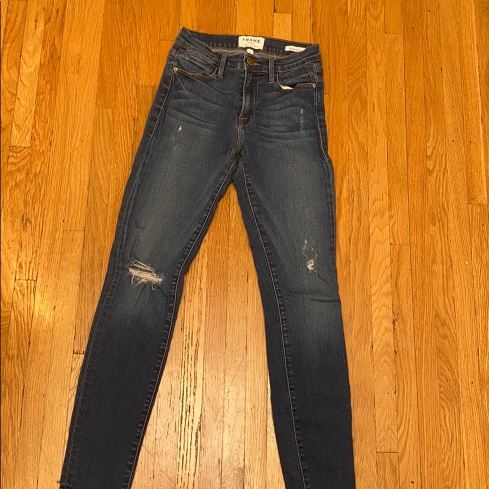 Frame high waisted jeans